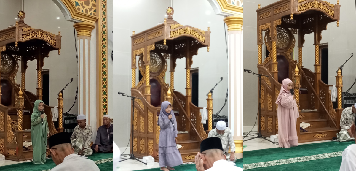 Malam Ke-9 Ramadhan Rifka Dan Jira Tampil Penuh Semangat, Lomba Busana Dan Doa Dimulai